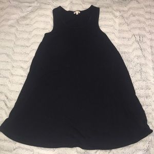 Over the knee black dress